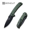 Nóż Sencut Pulsewave Green Canvas Micarta (S23032-3)